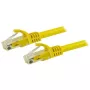 StarTech.com Cabo Ethernet CAT6 de 15m – amarelo, Cabo Ethernet Gigabit CAT 6 – 250 MHz 100W PoE RJ45 UTP cabo de rede/patch, sem patilha com alívio de tensão, testado individualmente