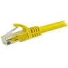 StarTech.com Cabo Ethernet CAT6 de 15m – amarelo, Cabo Ethernet Gigabit CAT 6 – 250 MHz 100W PoE RJ45 UTP cabo de rede/patch, sem patilha com alívio de tensão, testado individualmente
