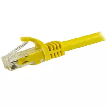 StarTech.com Cabo Ethernet CAT6 de 15m – amarelo, Cabo Ethernet Gigabit CAT 6 – 250 MHz 100W PoE RJ45 UTP cabo de rede/patch, sem patilha com alívio de tensão, testado individualmente