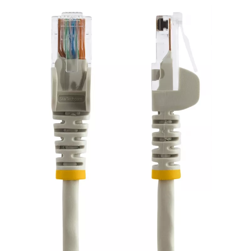 StarTech.com Cabo de patch Cat5e com fichas RJ45 sem patilha – 15 m, cinzento