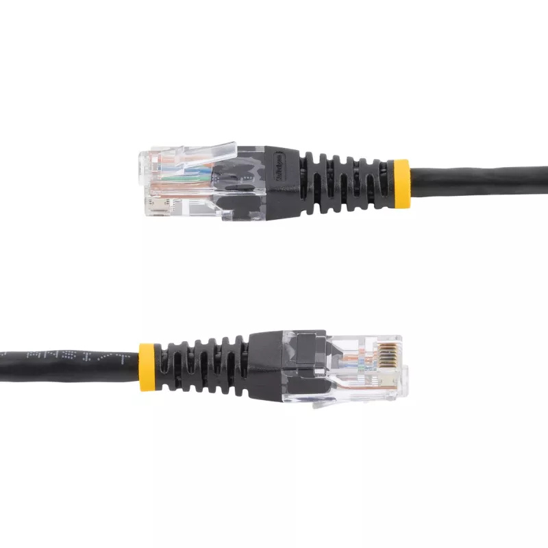 StarTech.com Cabo de patch Cat5e com fichas RJ45 moldadas – 15 m – preto