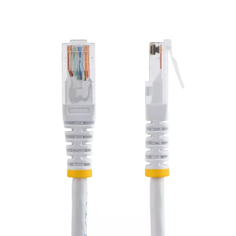 StarTech.com Cabo de patch Cat5e branco moldado RJ45 UTP Cat 5e de 15m - Cabo de patch de 15 m