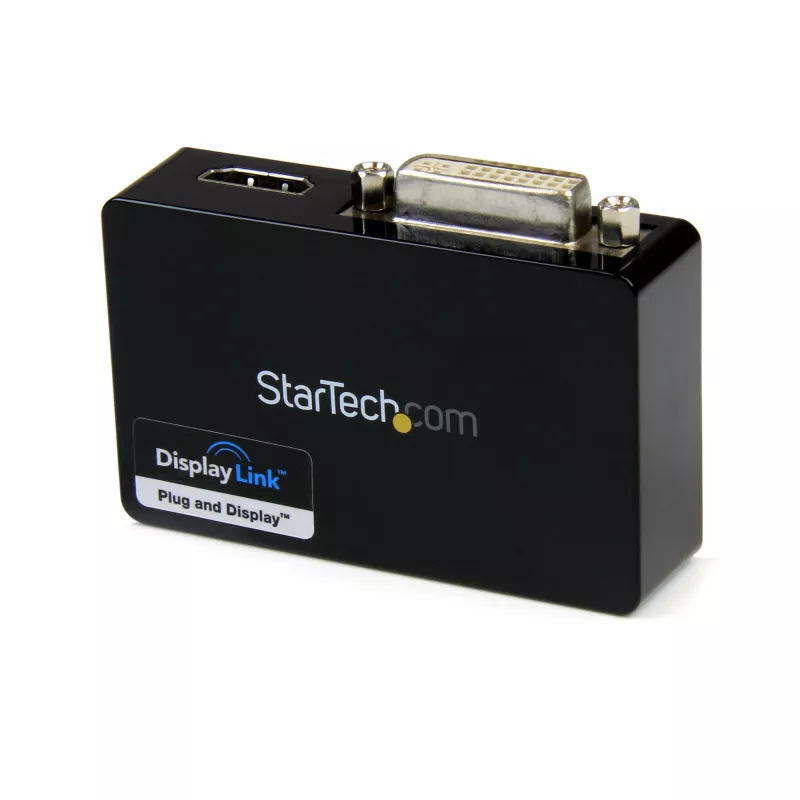 StarTech.com Adaptador USB 3.0 para HDMI / DVI - 2048 x 1152, 3.2 Gen 1 (3.1 Gen 1), USB Type-B, saída DVI, saída HDMI, 2048 x 1152 píxeis