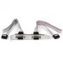 StarTech.com Chapa de porta serial DB9 de 2 portas de 16 polegadas para header de 10 pinos