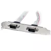 StarTech.com Chapa de porta serial DB9 de 2 portas de 16 polegadas para header de 10 pinos
