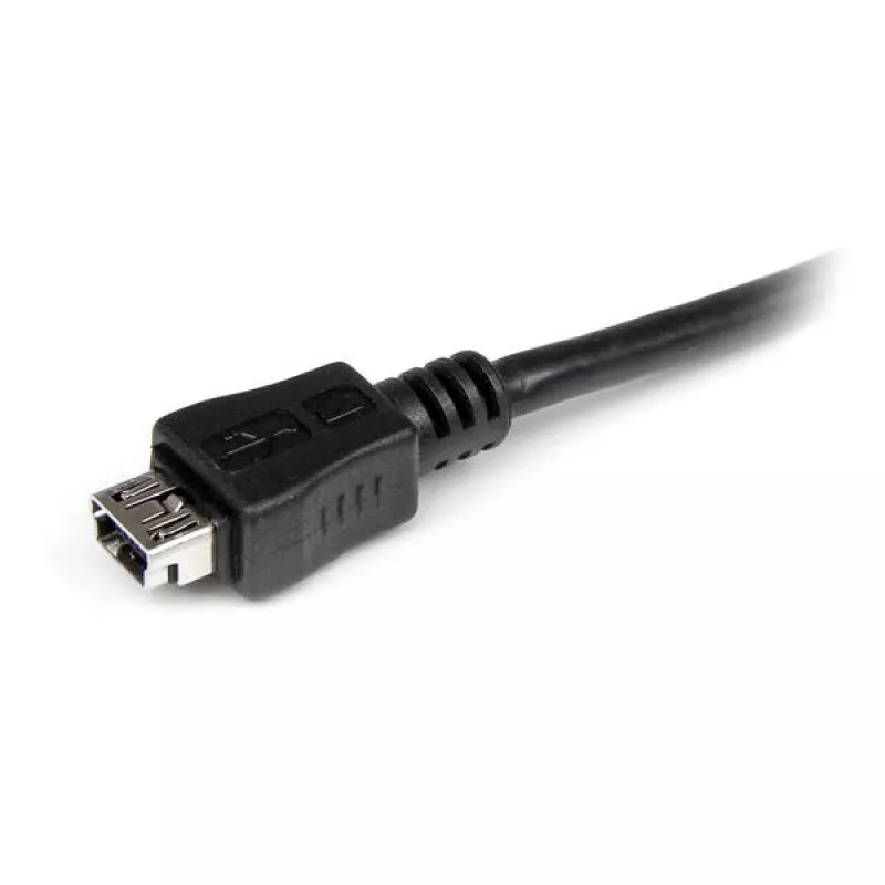 StarTech.com Cabo adaptador Micro-USB para Mini-USB de 15 cm M/F, 0,15 m, Mini-USB B, Micro-USB A, macho/fêmea, preto