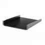 StarTech.com Prateleira de rack para servidor 2U – Prateleira de montagem em rack extensível universal para rack e armário de equipamento de rede de 19 polegadas – Aço de alta resistência – Capacidade de carga 22,6 kg – Bandeja de 22 polegadas de profundidade, preto