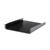 StarTech.com Prateleira de rack para servidor 2U – Prateleira de montagem em rack extensível universal para rack e armário de equipamento de rede de 19 polegadas – Aço de alta resistência – Capacidade de carga 22,6 kg – Bandeja de 22 polegadas de profundidade, preto