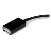 StarTech.com Cabo adaptador USB OTG para Samsung Galaxy Tab, 0,1524 m, Samsung 30p, USB A, preto, macho, fêmea