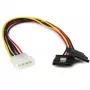 StarTech.com Adaptador divisor em Y de cabo de alimentação LP4 de 30,5 cm para 2x SATA com encaixe – LP4 de 4 pinos para SATA duplo