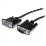 StarTech.com Cabo de extensão serial RS232 DB9 preto de 3m, reto - M/F
