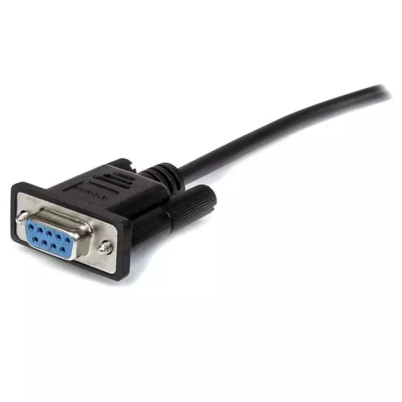 StarTech.com Cabo de extensão serial RS232 DB9 preto de 3m, reto - M/F