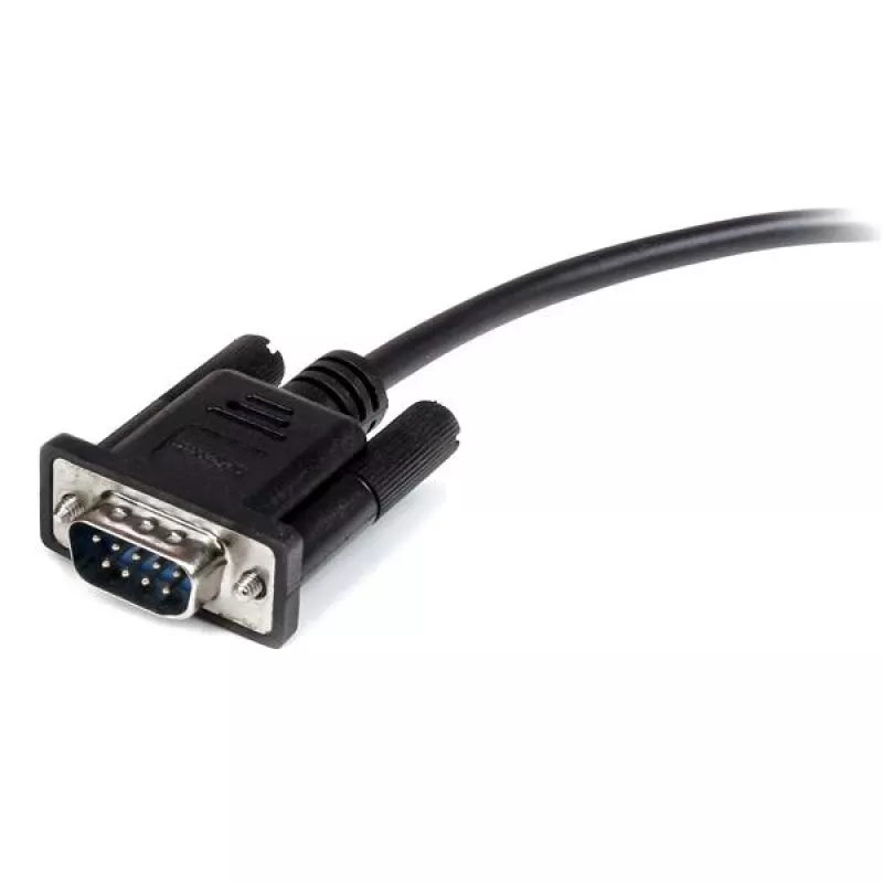 StarTech.com Cabo de extensão serial RS232 DB9 preto de 3m, reto - M/F