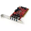 StarTech.com Placa adaptadora PCI USB 3.0 de 4 portas com conector de alimentação SATA/SP4