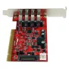 StarTech.com Placa adaptadora PCI USB 3.0 de 4 portas com conector de alimentação SATA/SP4