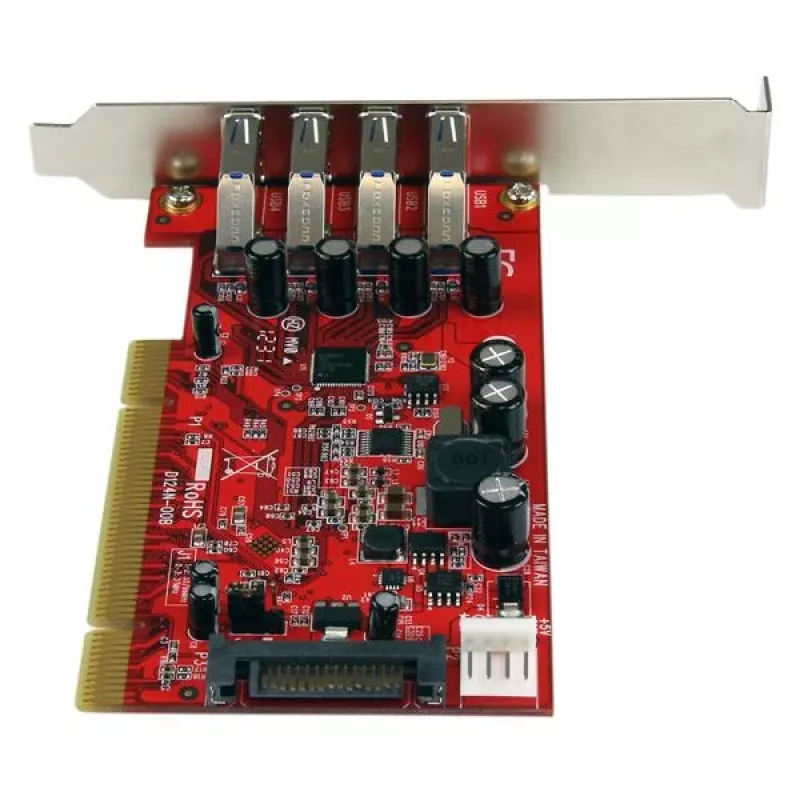 StarTech.com Placa adaptadora PCI USB 3.0 de 4 portas com conector de alimentação SATA/SP4