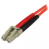 StarTech.com Cabo de fibra ótica de 1 m – Multimodo duplex 50/125 – Cabo de ligação de fibra LSZH – LC/ST