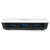 StarTech.com Adaptador de rede USB 3.0 para Gigabit Ethernet NIC com hub de 3 portas – branco