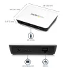 StarTech.com Adaptador de rede USB 3.0 para Gigabit Ethernet NIC com hub de 3 portas – branco