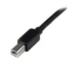 StarTech.com Cabo USB 2.0 ativo A para B de 20 m, cabo USB longo, cabo de impressora USB, 1x USB A (M), 1x USB B (M), preto