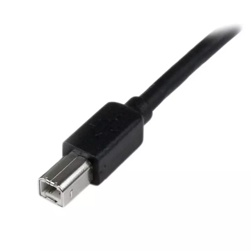 StarTech.com Cabo USB 2.0 ativo A para B de 20 m, cabo USB longo, cabo de impressora USB, 1x USB A (M), 1x USB B (M), preto