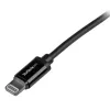 StarTech.com Cabo USB para Lightning de 1 m – Cabo de carregamento iPhone/iPad/iPod – Cabo Lightning para USB de alta velocidade – Certificado Apple MFi – preto