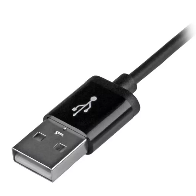 StarTech.com Cabo USB para Lightning de 1 m – Cabo de carregamento iPhone/iPad/iPod – Cabo Lightning para USB de alta velocidade – Certificado Apple MFi – preto