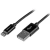 StarTech.com Cabo USB para Lightning de 1 m – Cabo de carregamento iPhone/iPad/iPod – Cabo Lightning para USB de alta velocidade – Certificado Apple MFi – preto