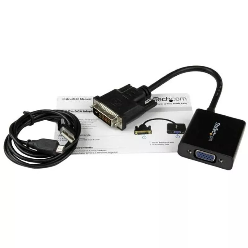 StarTech.com Cabo adaptador ativo DVI-D para VGA – 1080p