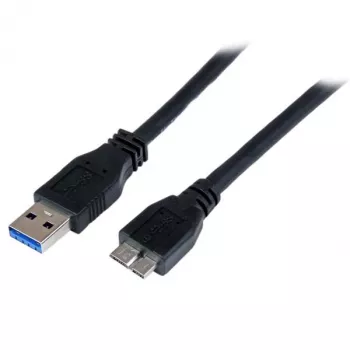 StarTech.com Cabo SuperSpeed USB 3.0 certificado de 1 m (3 pés) A para Micro B – M/M