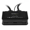 StarTech.com Comutador KVM de cabo USB HDMI de 2 portas com áudio e comutador remoto – alimentado por USB