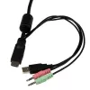 StarTech.com Comutador KVM de cabo USB HDMI de 2 portas com áudio e comutador remoto – alimentado por USB