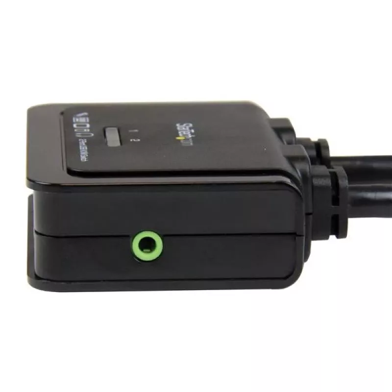 StarTech.com Comutador KVM de cabo USB HDMI de 2 portas com áudio e comutador remoto – alimentado por USB