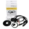 StarTech.com Comutador KVM de cabo USB HDMI de 2 portas com áudio e comutador remoto – alimentado por USB