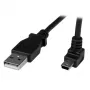 StarTech.com Cabo Mini-USB de 1 m – A para Mini-B angular para cima, 1 m, USB A, Mini-USB B, USB 2.0, macho/macho, preto
