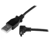 StarTech.com Cabo Mini-USB de 1 m – A para Mini-B angular para cima, 1 m, USB A, Mini-USB B, USB 2.0, macho/macho, preto