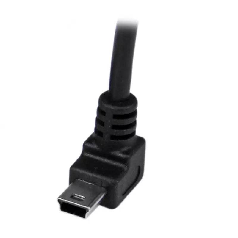 StarTech.com Cabo Mini-USB de 1 m – A para Mini-B angular para cima, 1 m, USB A, Mini-USB B, USB 2.0, macho/macho, preto