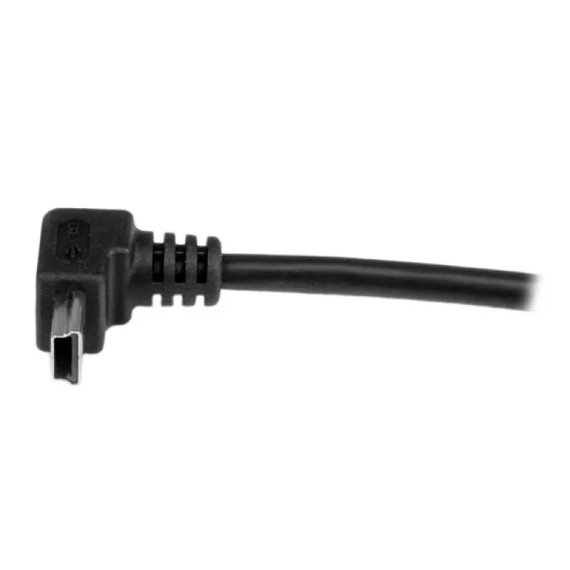 StarTech.com Cabo Mini-USB de 1 m – A para Mini-B angular para cima, 1 m, USB A, Mini-USB B, USB 2.0, macho/macho, preto