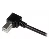 StarTech.com Cabo USB 2.0 de 1 m A para B angular – M/M, 1 m, USB A, USB B, USB 2.0, macho/macho, preto