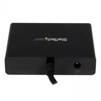 StarTech.com Adaptador multi-monitor de 3 portas – Hub MST DisplayPort 1.2 para Dual 4K 30 Hz e 1x 1080p – Divisor de vídeo para modo de ambiente de trabalho expandido apenas em PCs Windows – DP para 3x monitores DP