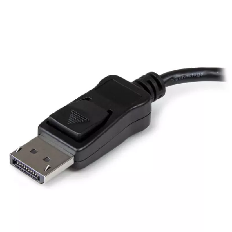 StarTech.com Adaptador multi-monitor de 3 portas – Hub MST DisplayPort 1.2 para Dual 4K 30 Hz e 1x 1080p – Divisor de vídeo para modo de ambiente de trabalho expandido apenas em PCs Windows – DP para 3x monitores DP