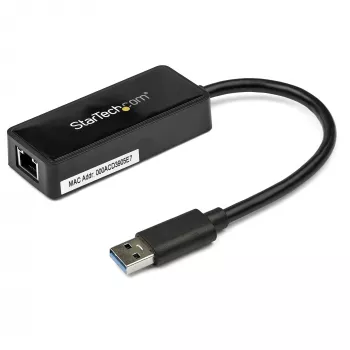 StarTech.com Adaptador USB 3.0 para Gigabit Ethernet NIC com porta USB – preto