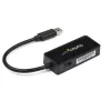 StarTech.com Adaptador USB 3.0 para Gigabit Ethernet NIC com porta USB – preto