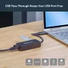 StarTech.com Adaptador USB 3.0 para Gigabit Ethernet NIC com porta USB – preto
