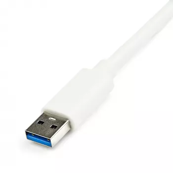 StarTech.com Adaptador USB 3.0 para Gigabit Ethernet NIC com porta USB – branco