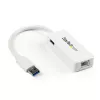 StarTech.com Adaptador USB 3.0 para Gigabit Ethernet NIC com porta USB – branco