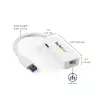 StarTech.com Adaptador USB 3.0 para Gigabit Ethernet NIC com porta USB – branco