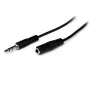 StarTech.com Cabo de áudio de extensão estéreo de 3,5 mm fino de 2 m – M/F