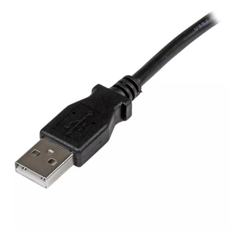 StarTech.com Cabo USB 2.0 de 1 m A para B angular esquerdo – M/M