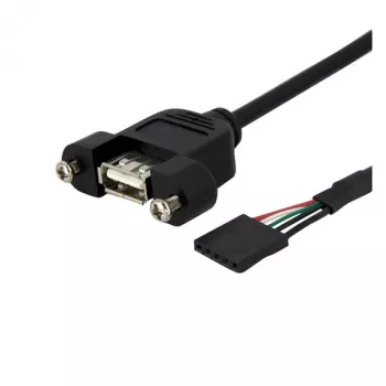 StarTech.com Cabo USB de montagem em painel de 3 pés – Cabo USB A para conector de placa-mãe F/F
